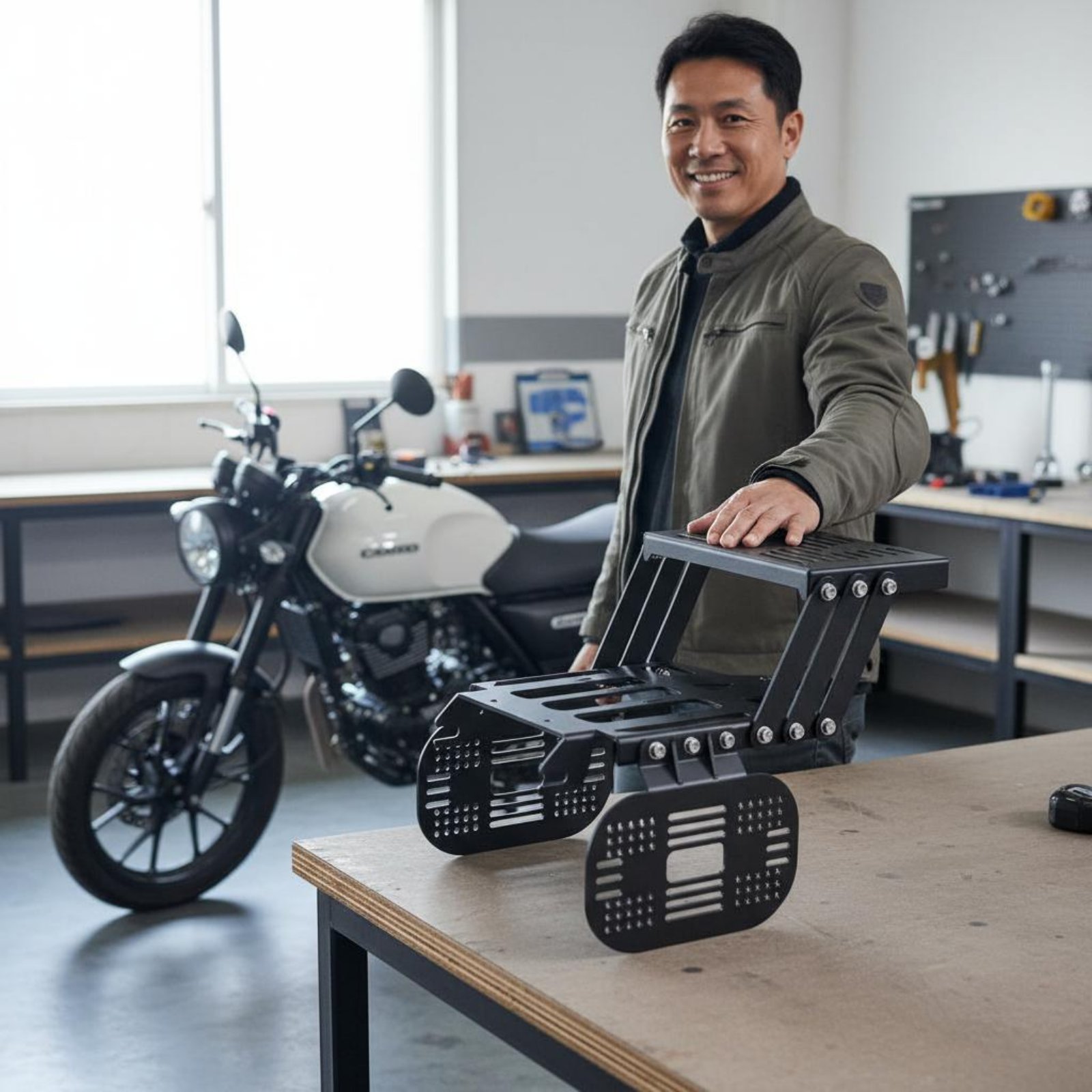 Motorcycle Pannier and Top Lug - Motorcycle Gear Rack recension och pris