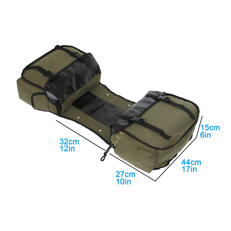 Canvas Leather Rear Saddlebag  - Motorcycle Gear Warehouse recension och pris