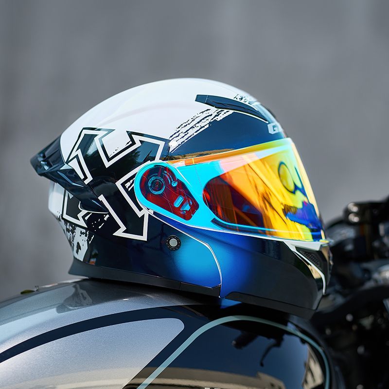 DOT Approved Full Face Helmets - Motorcycle Gear Full Set recension och pris